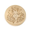 Animal Insect Theme Golden Plated Wax Seal Brass Stamp Head STAM-K001-03G-01-2