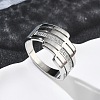 304 Stainless Steel Cubic Zirconia Finger Rings for Women RJEW-F189-04P-1