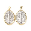 Brass Religion Pendants KK-K408-04G-06-1