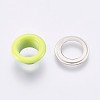 Iron Grommet Eyelet Findings IFIN-WH0023-C03-1