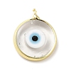 Handmade Evil Eye Lampwork Pendants LAMP-F026-05G-3