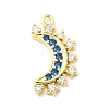 Brass Micro Pave Cubic Zirconia Pendants KK-F929-09G-1
