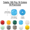 100Pcs 10 Colors K9 Glass Beads Strands GLAA-YW0003-59-2