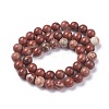 Natural Red Jasper Beads Strands G-F348-02-10mm-2