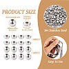  200Pcs 2 Styles 304 Stainless Steel Spacer Beads STAS-TA0002-48-12