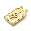 Rectangle Brass Pendants KK-S508-03B-G-2