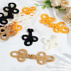 8Pcs 4 Colors Handmade Chinese Frog Knot Buttons Sets DIY-LP0006-87-1