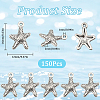 SUNNYCLUE 150PCS Tibetan Style Alloy Starfish/Sea Stars Charms TIBEP-SC0002-85-2