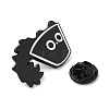 Black Cat with Cup Alloy Enamel Brooch JEWB-E022-04EB-05-3