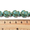 Synthetic Turquoise Dyed Beads Strands X-G-P507-05R-4