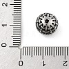 304 Stainless Steel Hollow Beads STAS-S173-22AS-3