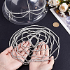 2Pcs 2 Styles Alloy Rhinestone Mesh Headbands OHAR-NB0001-30-3