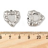 304 Stainless Steel Pendant Cabochon Settings STAS-L022-540P-3