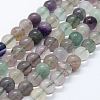 Natural Fluorite Beads Strands G-E484-01-1