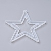 Christmas Hollow Star DIY Pendant Silicone Molds DIY-I034-07-2