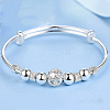 Brass Round Beads Bangles for Women FS-WG323CA-02-1
