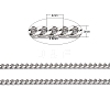 304 Stainless Steel Curb Chains CHS-R009-02-2