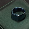 Square Stainless Steel Finger Rings WGB1DFB-09-1