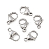 Tarnish Resistant 304 Stainless Steel Lobster Claw Clasps STAS-G035-I-1