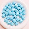 Opaque Acrylic Beads OACR-H034-39C-1