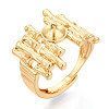 Brass Cup Peg Ring Settings KK-N274-37G-1