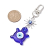 Evil Eye Lampwork Pendant Decorations HJEW-JM01996-01-4