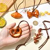 4Pcs 4 Styles PVC Simulated Bread Pendant Decorations ST-CJ0028-11-4