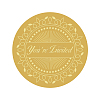 Self Adhesive Gold Foil Embossed Stickers DIY-WH0211-028-1