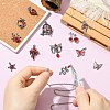 12Pcs 12 Styles Gothic Alloy Rhinestone Pendants FIND-CJ0004-81-5