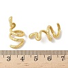 Matte Gold Color 925 Sterling Silver Beads STER-R014-09G-3