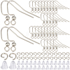 SOFPLATE 200Pcs 304 Stainless Steel Earring Hooks STAS-SP0001-44-1