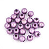 Spray Painted Acrylic Beads MACR-Q154-6mm-N08-1