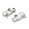 304 Stainless Steel Rhinestone Pendants RB-CBAD60D-04P-2