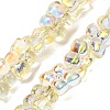 Transparent Glass Beads Strands GL-CBAAE04-02D-1