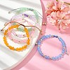 Natural & Dyed Malaysia Jade Braided Bead Bracelets BJEW-JB09987-5