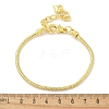 Brass Snake Chians Bracelets BJEW-S158-16G-5