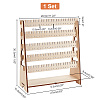 5-Tier Assembled Wood Earring Display Stands EDIS-WH0029-42A-2