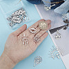 SUNNYCLUE 20Pcs 10 Style Stainless Steel Pendants STAS-SC0004-56-3