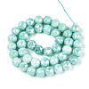 Anti-Tarnish Electroplate Glass Beads Strands X-GLAA-N010-10mm-10-4