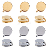 12Pcs 2 Colors 304 Stainless Steel Cuff Earrings EJEW-HS0001-40C-1