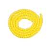 Opaque Solid Color Imitation Jade Glass Beads Strands EGLA-A044-P1mm-D04-3