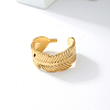 Stylish Leaf Stainless Steel Ethnic Cuff Rings UG5209-5