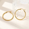 PVD Vacuum Plating 201 Stainless Steel Hoop Earrings for Women EJEW-G260-02A-G-1