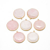 Natural Rose Quartz Pendants G-Q967-03-1