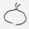 Nylon Twisted Cord Bracelet Making MAK-K006-03RG-1
