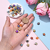 10Pcs Glass Pendants PALLOY-YW00065-01-5