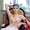 2Pcs 2 Styles Alloy Rhinestone Mesh Headbands OHAR-NB0001-30-5