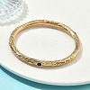 Artisan Engraved 304 Stainless Steel Rhinestone Bangles for Women BJEW-D456-01G-02-2