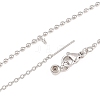 2MM Brass Ball Chain Bracelet Making KK-D238-01P-2