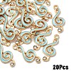 20Pcs Alloy Enamel Pendants ENAM-YW0006-34A-1